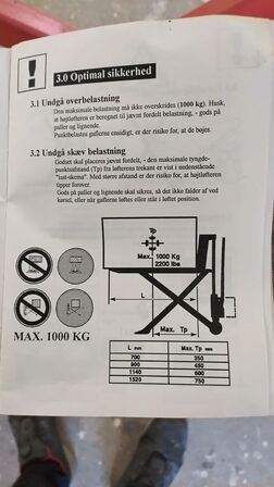 Højdeløfter batteridreven