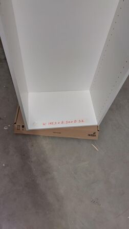 4 stk. usamlet højskabe H: 195,2 x B: 50 x D: 32,0