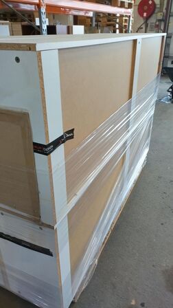 4 stk. Brugte højskabe  med låge