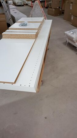 4 stk. usamlet højskabe H: 195,2 x B: 50 x D: 32,0