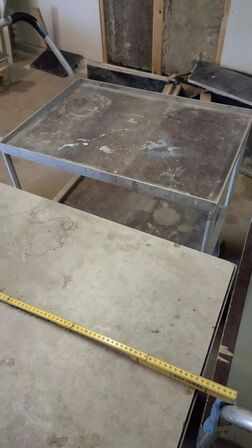 3 stk. Vogne med gummihjul