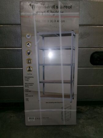 Galvaniseret stålreol