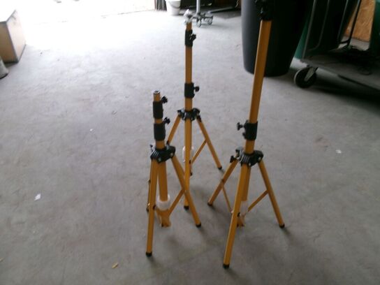 3 stk. Tripod gulvstativ til LED-projektører
