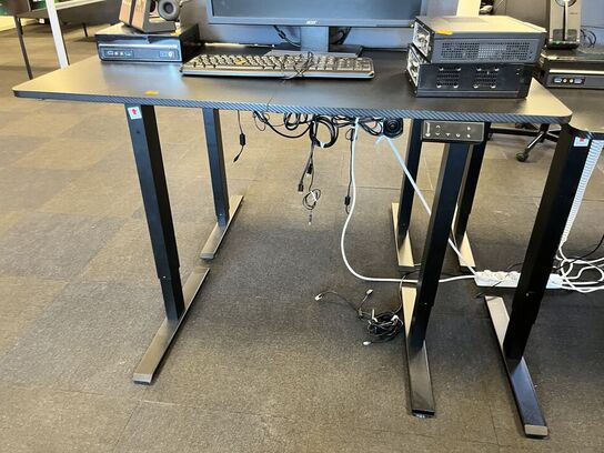 Hæve sænkebord SORT 110x60 cm