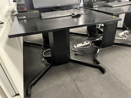 Hæve sænkebord SORT  90x70 cm