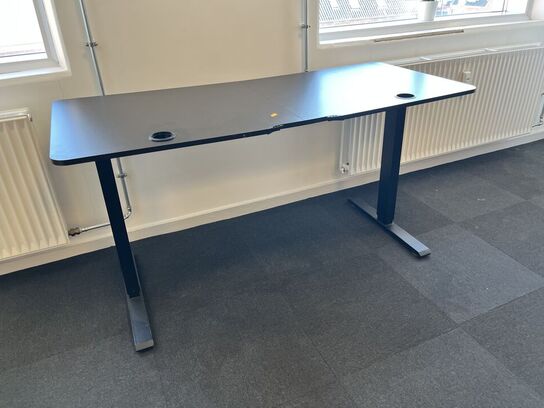 Hæve sænkebord SORT 160x60 cm