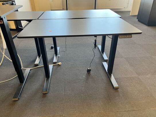 Hæve sænkebord SORT 110x60 cm