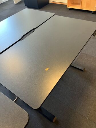 Hæve sænkebord SORT 110x60 cm