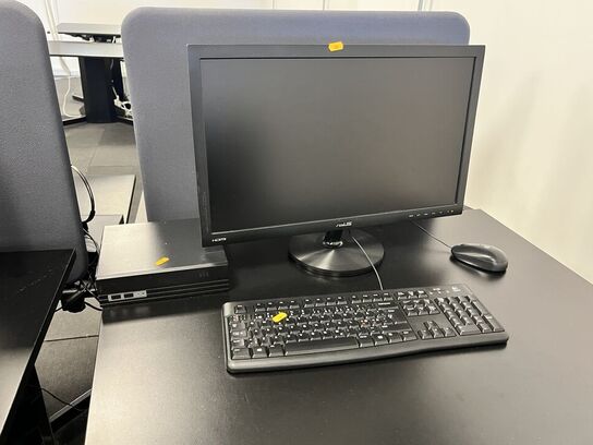 Computer m. Mus, tastetur og headset ASUS VS247