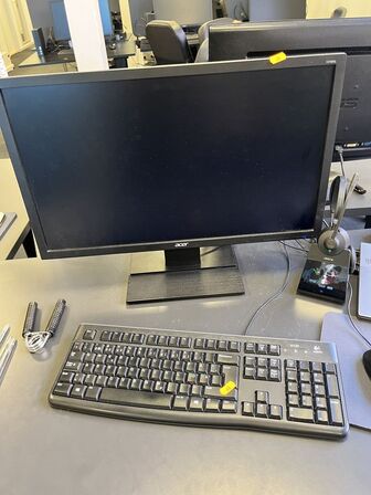 Computer m. Mus, tastetur og headset ASUS/LENOVO MPNXB1C280F1