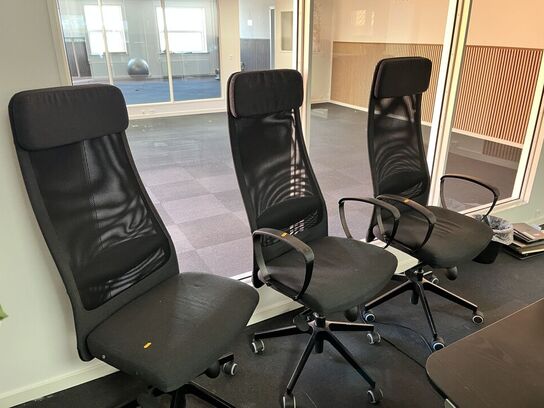 3 stk. Kontorstole