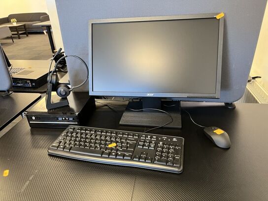 Computer m. Mus, tastetur og headset ASUS VS247