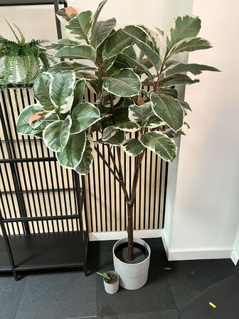 Reol inkl. Planter.  100x36x175 cm