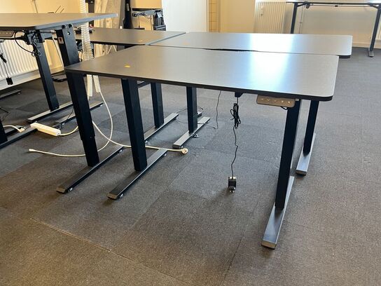 Hæve sænkebord SORT 110x60 cm