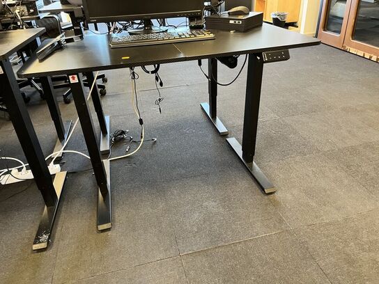 Hæve sænkebord SORT 110x60 cm