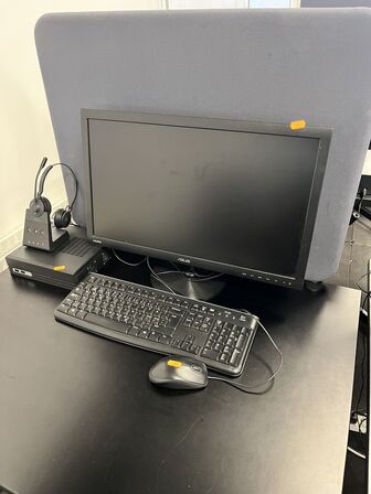 Computer m. Mus, tastetur og headset ASUS VS247