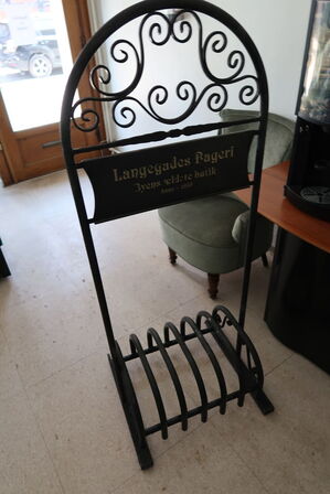 Skilt samt cykelholder