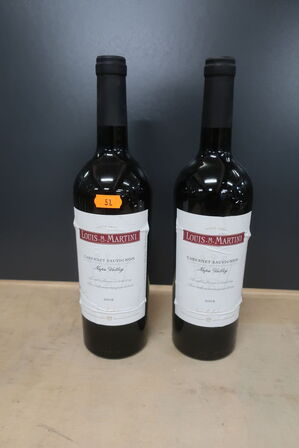 2 fl. rødvin LOUIS .M. MARTINI CABERNET SAUVIGNON 2018