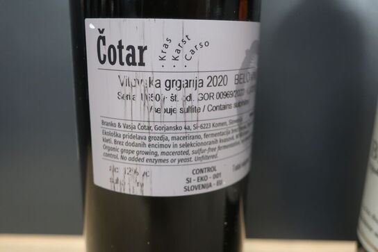 2 fl. rødvin BANDOL 2019 & COTAR VITOVSKA 2020
