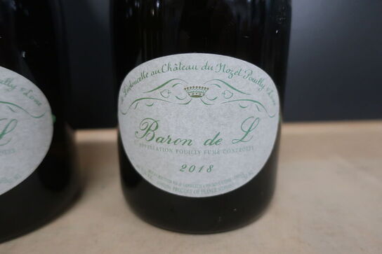 2 fl. hvidvin BARON DE L POUILLY-FUMÉ