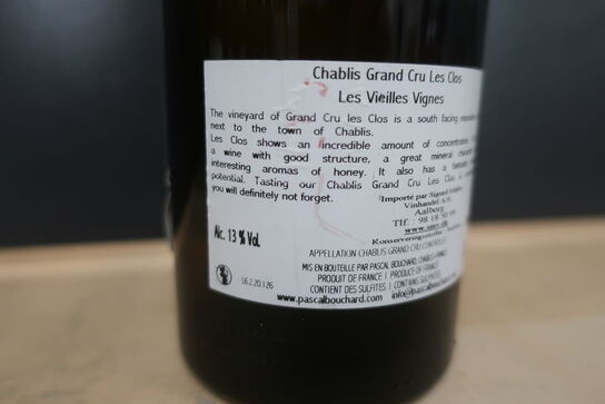 Rødvin PASCAL BOUCHARD CHABLIS GRAND CRU