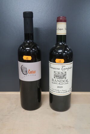 2 fl. rødvin BANDOL 2019 & COTAR VITOVSKA 2020