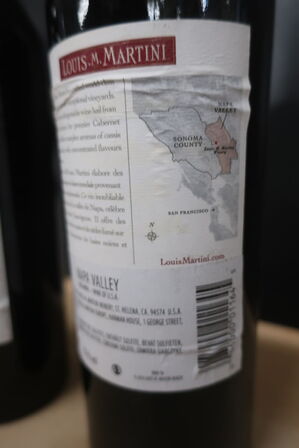 2 fl. rødvin LOUIS .M. MARTINI CABERNET SAUVIGNON 2018