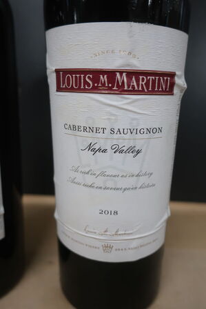 2 fl. rødvin LOUIS .M. MARTINI CABERNET SAUVIGNON 2018