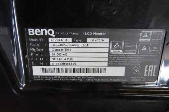 2 stk. Computerskærme Lenovo samt BENQ 