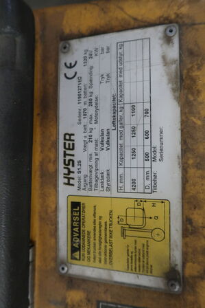 El-pallestabler HYSTER S1.2S
