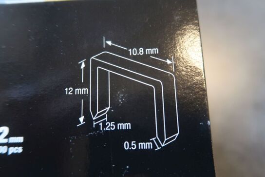50.000 stk. klammer 12 mm