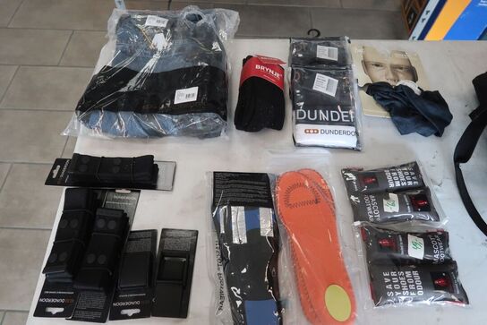 Bukser, bælter, boxershorts, strømper, m.m.