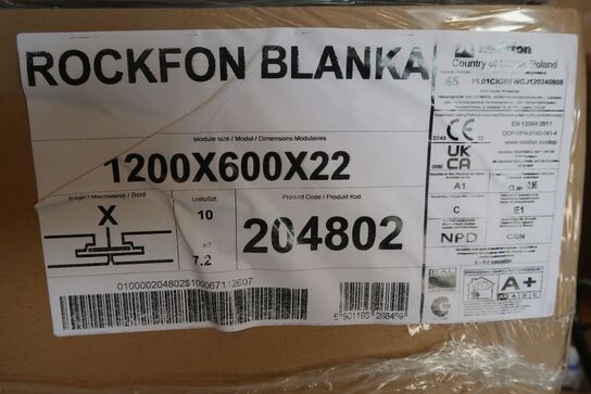 57,6 m2 Rockfon Blanka