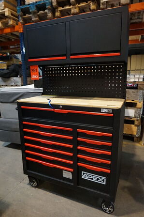 APEX Tool Professional Toolcart med arb. bord og overskabe 