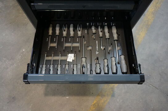 Widmann Compact one værktøjsvogn. Syv skuffer inkl. værktøj 