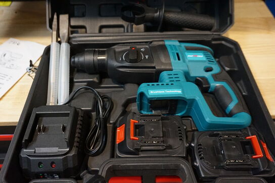 Kraft World trådløs slag/borehammer med to mejsler 24V