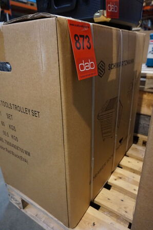 Schwartzmann værktøjsvogn. Seks skuffer inkl. værktøj Red/Black