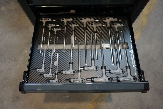 Widmann Compact one værktøjsvogn. Syv skuffer inkl. værktøj 