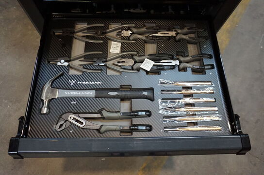 Widmann Compact one værktøjsvogn. Syv skuffer inkl. værktøj 