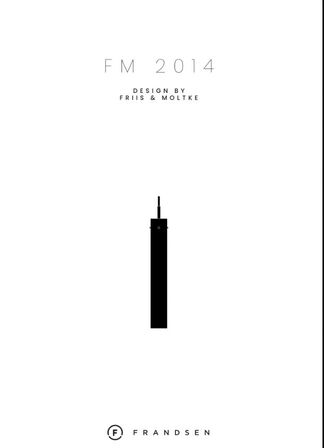 Frandsen friis og moltke fm 2014 pendel hvid 48 cm(ubrugt)