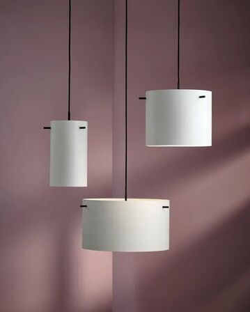 Frandsen friis og moltke fm 1954 pendel mat hvid 28 cm(ubrugt)