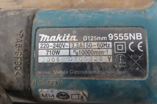 Vinkelsliber MAKITA 9555NB (momsfri)