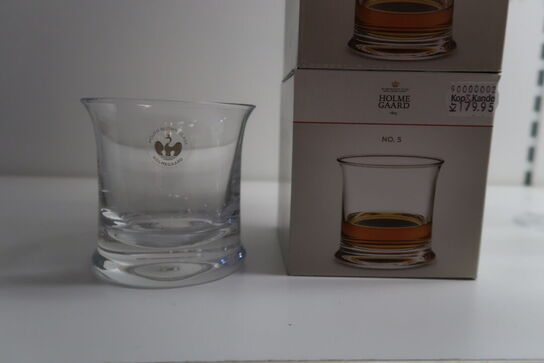 3 stk. Holmegaard No. 5 sjusglas klar 33 cl