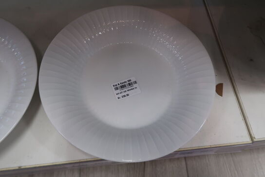 2 stk. Kähler Hammershøi dyb tallerken hvid 21 cm