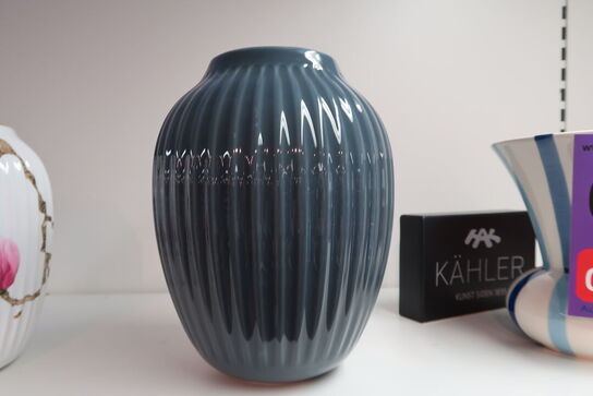 Kähler Hammershøi vase antracitgrå 25 cm