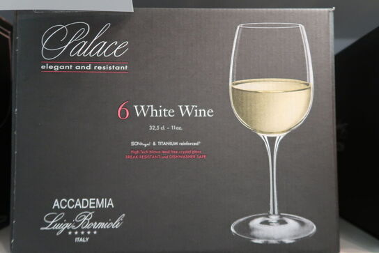 6 stk. Luigi Bormioli Palace hvidvinsglas 32,5 cl