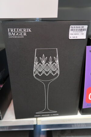 2 stk. Frederik Bagger Crispy Madame hvidvinsglas
