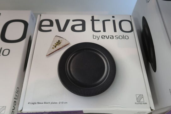 Eva Trio Legio Nova Kagetallerken Ø19cm. - 4 stk. Sort