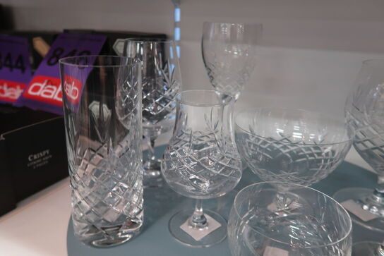8 stk. ass. Frederik Bagger glas
