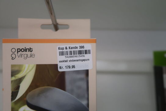 3 stk. Point Virgule vinpumpe sort